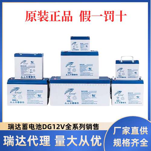 瑞达蓄电池DG1210012V33A40A55A60A65A70A80A100A120A150A200AH