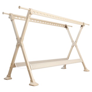 晾衣架落地室内外家用阳台晾衣杆子简易多功能升降折叠晒被子神器
