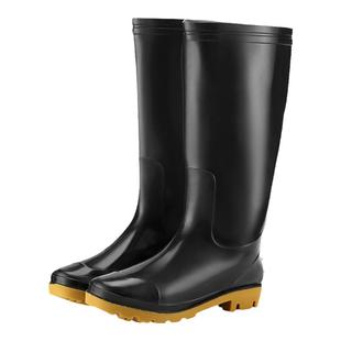 高筒黑色男雨靴长筒水鞋防滑钓鱼劳保鞋插秧种地防水工作胶鞋四季