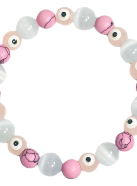 DIDOU恶魔之眼粉松石手链