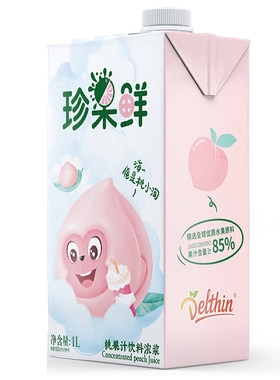 德馨桃汁饮料浓浆水果奶茶