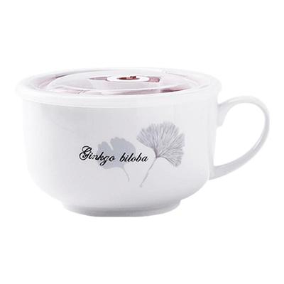 陶瓷饭盒带盖便当碗上班族带饭