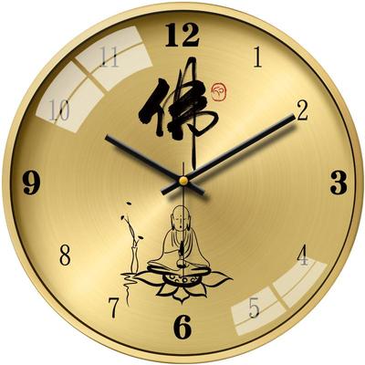 宾馆大堂镇宅八卦轻奢风客厅挂钟