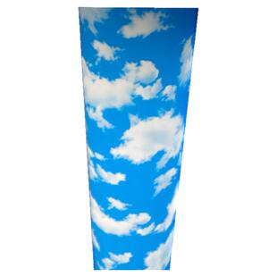 厂价直销防水蓝天白云羊皮纸灯罩材料PVC胶片透光膜木雕花板 吊顶