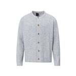 F383 2026美式复古简约圆领针织开衫宽松显瘦休闲百搭慵懒风上衣