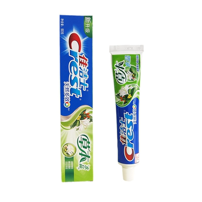 家庭装草本水晶牙膏140g清爽