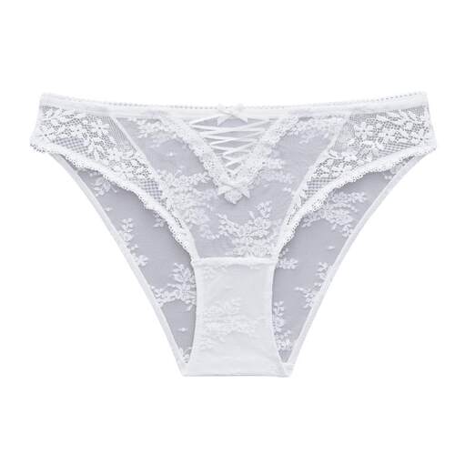 任选【88元3条】68内裤女性感浪漫蕾丝7A抑菌纯棉裆三角裤