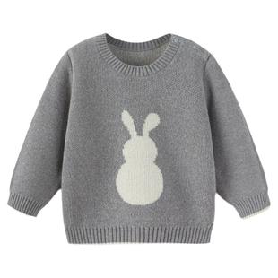 【清仓】babylove宝宝毛衣秋冬婴幼儿保暖毛织上衣打底外出针织衫