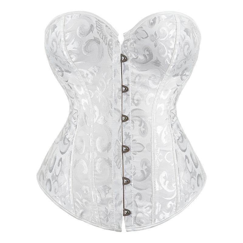 新娘无肩带蕾丝薄款婚纱塑身衣束腰身衣宫廷束身束胸内衣corset