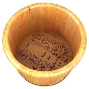 养生泡脚桶家用木桶足浴盆实木洗脚桶保温泡脚桶木质按摩洗脚木盆