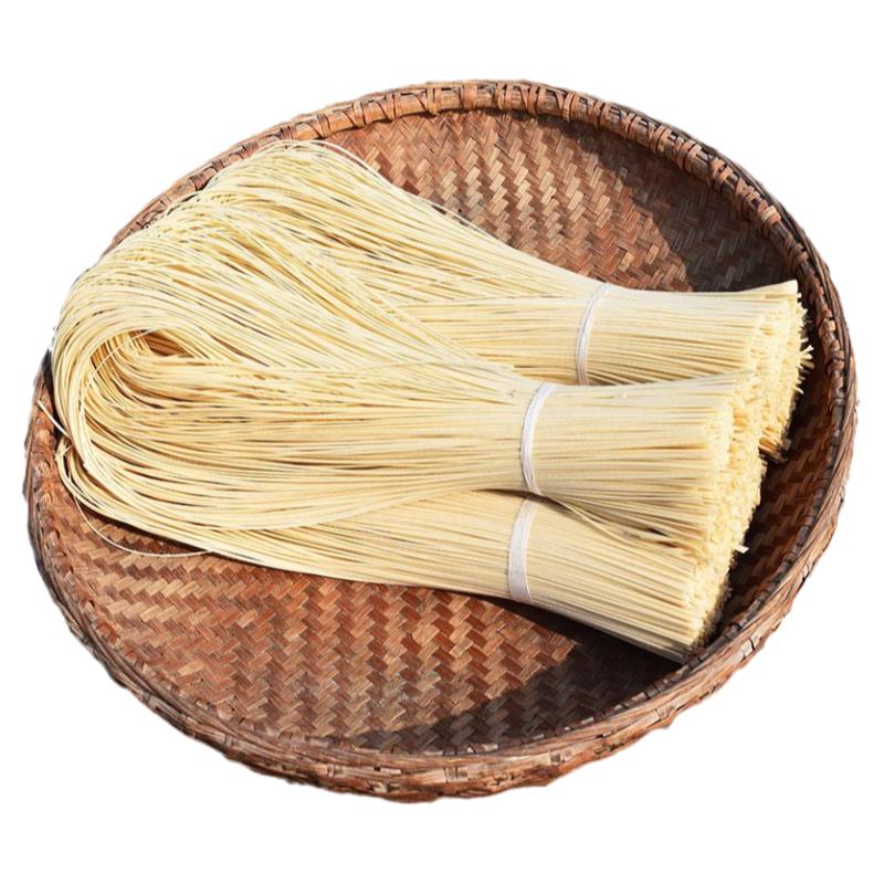 安徽特产纯手工挂发酵面条咸空心挂面长寿面劲道超细月子面六安