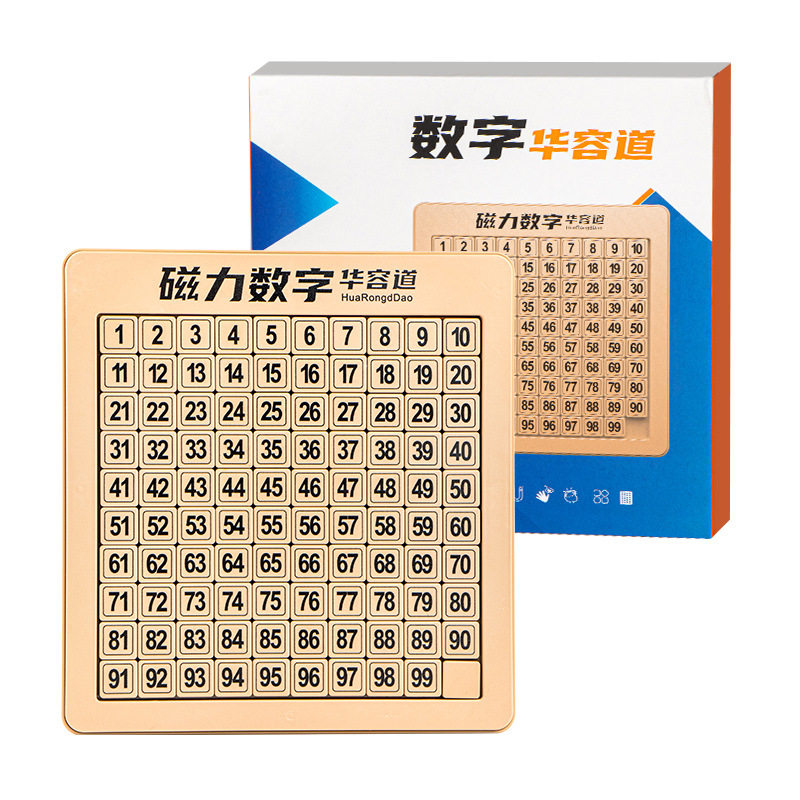 儿童磁力滑动华容道拼图益智
