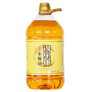 得乐康米糠油5L升x2桶美厨王食用稻米油稻谷油家用烹饪炒菜大桶装