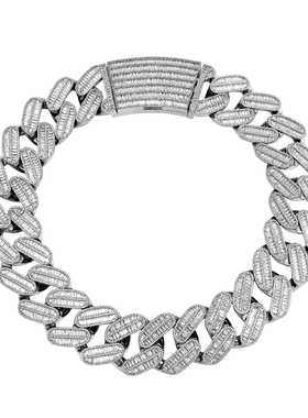 Mr.Bling3cm超粗梯方钻古巴链