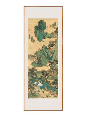 仇英-桃源仙境图版画客厅装饰画