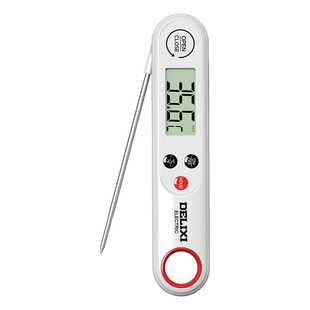 德力西温度计水温计厨房食品烘焙油温测温仪探针式婴儿奶温计电子