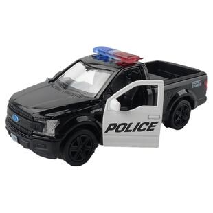 1/36福特猛禽F150皮卡警车合金车模仿真卡车汽车模型收藏摆件