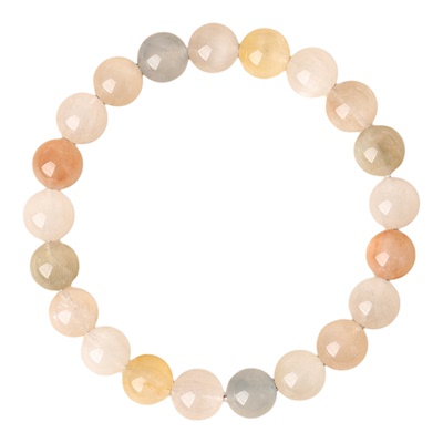 天然彩兔毛多宝水晶手串