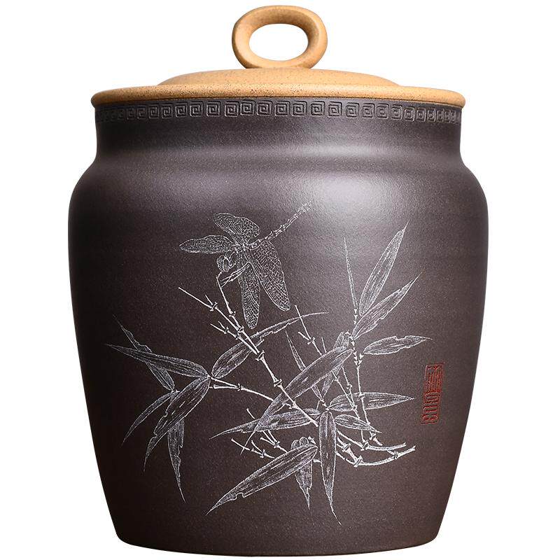 弘盛窑段泥粉青灰泥宜兴醒茶罐