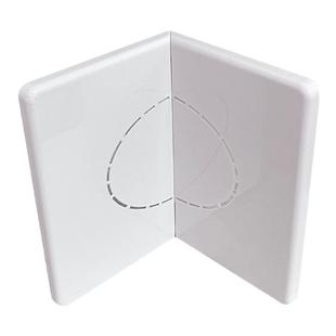 空调口封堵管道墙角装饰美化转角挡板圆孔斜角神器管子直角盖板