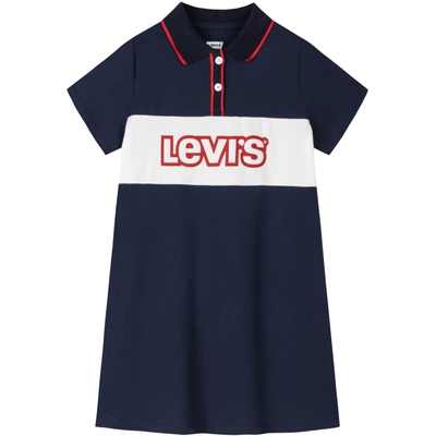 Levis李维斯儿童女童polo连衣裙2026夏季新款中大童洋气短袖裙子