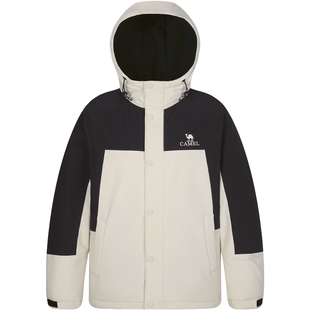 骆驼男装棉衣男冬季2025摇粒绒加厚夹棉保暖夹克工装棉服外套