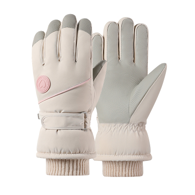 女士加绒加厚滑雪手套