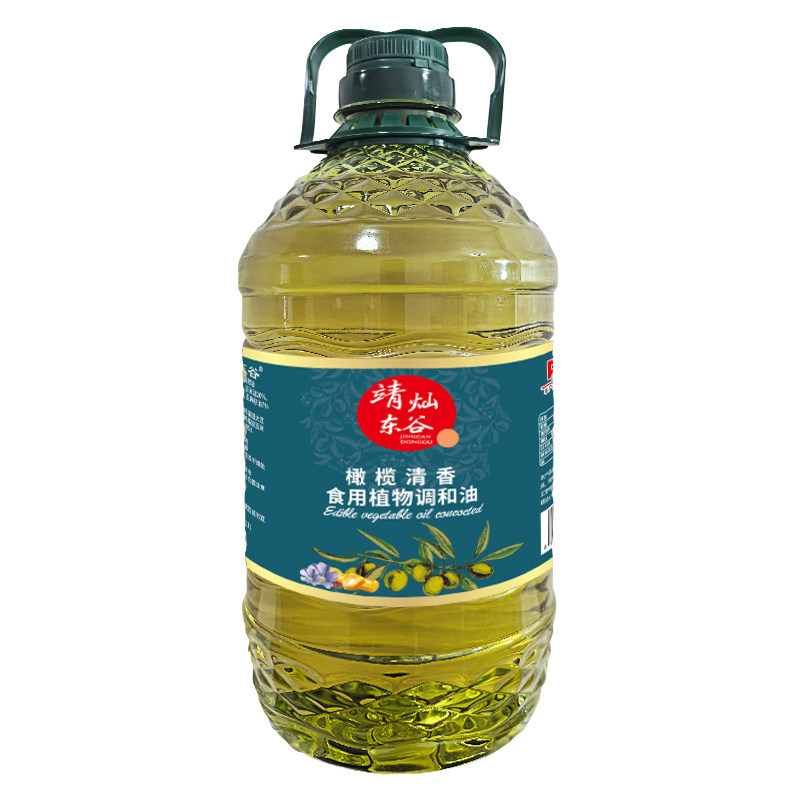 靖灿东谷橄榄清香调和油4L桶装