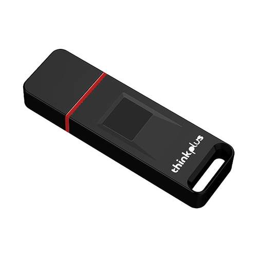 联想thinkplus指纹u盘64g可保密解锁安全办公32g电脑优盘128g正品