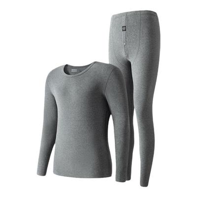 兄华纯棉加厚男女士秋衣秋裤套装棉毛衫中老年人舒绒保暖内衣秋冬