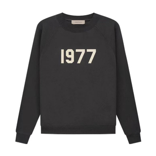 阿伦777 Fear of God Essentials 22SS 1977数字植绒套头加绒卫衣