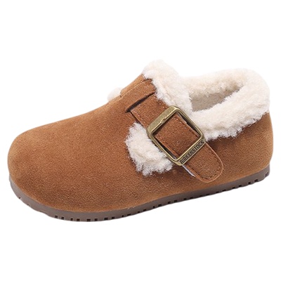 女童秋冬季软底防滑保暖棉鞋