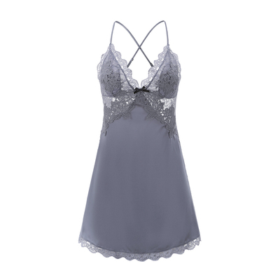 今夕何夕冰丝高级感吊带睡衣