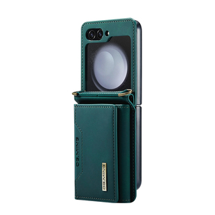 ZFlip6/7带卡包适用samsung三星Zflip5手机壳带挂绳肩带支架Flip4折叠屏皮套新款zflip3可插卡一体女保护壳套