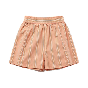 条纹休闲海边度假短裤女Striped casual seaside vacation shorts