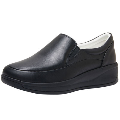 妈妈鞋舒适软底羊皮头层牛皮单鞋