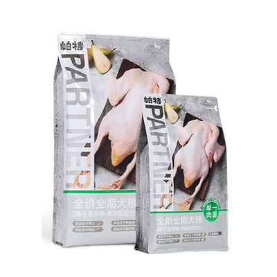 帕特五拼冻干系列鸭肉梨狗粮2kg