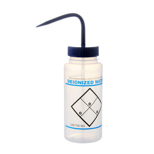 进口标签塑料洗瓶丙酮乙醇异丙醇甲醇去离子水有机溶剂标识ASONE