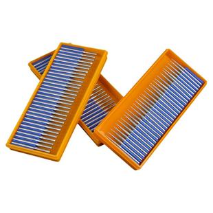 金刚石磨头圆球柱形锥形电镀金刚砂打磨头玉石磨针磨头3mm柄盒装