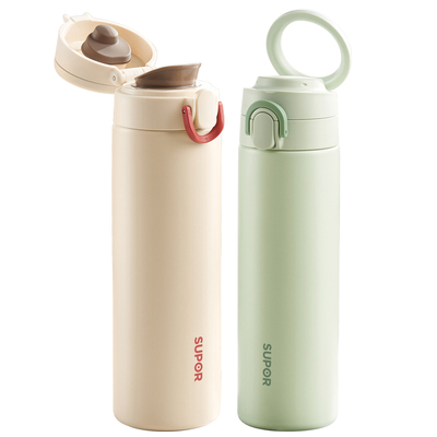 苏泊尔一键开合316L带茶滤保温杯