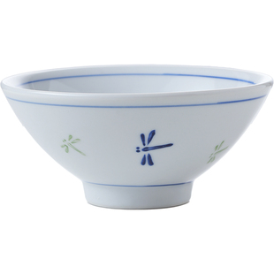 【直播专用】日式米饭碗单个家用高颜值5寸饭碗吃饭餐具陶瓷好看