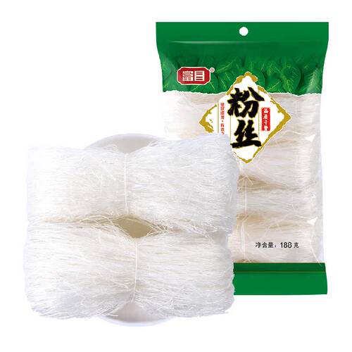 富昌龙口产区精品粉丝豌豆粉条扇贝海鲜瑶柱蒜蓉米线细粉