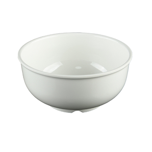 丰美密胺仿瓷餐具 耐高温深汤碗 7寸面碗大碗馄饨碗饭碗白D5007