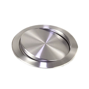 304台面圆形方形摇盖翻盖厨房洗手间不锈钢暗藏嵌入式连体垃圾桶