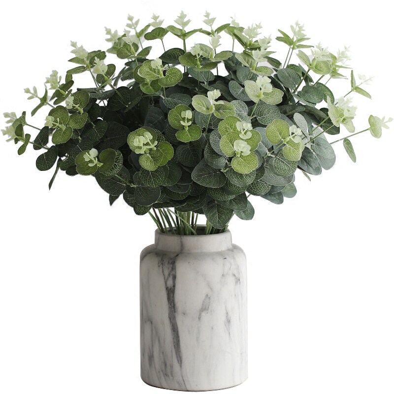 南十字星 仿真绿植树枝尤加利枝叶片客厅插花拍摄道具假花绢花ins