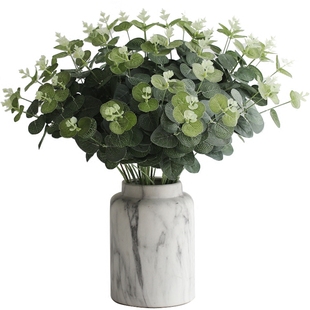 南十字星 仿真绿植树枝尤加利枝叶片客厅插花拍摄道具假花绢花ins