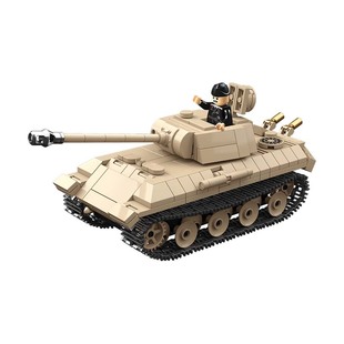 全冠新品限定版突击虎坦克虎P/大虎王坦克德军二战军事拼装模型