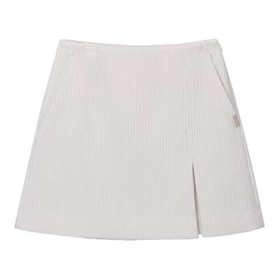 loeuvre短款羊毛半身裙显瘦女