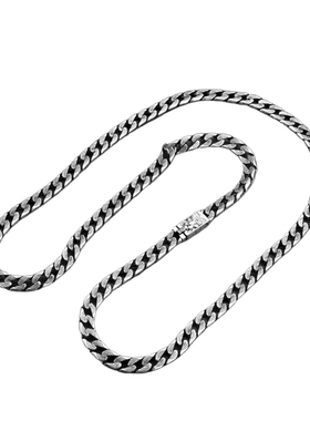 霸气虎头纯银古巴项链复古潮流