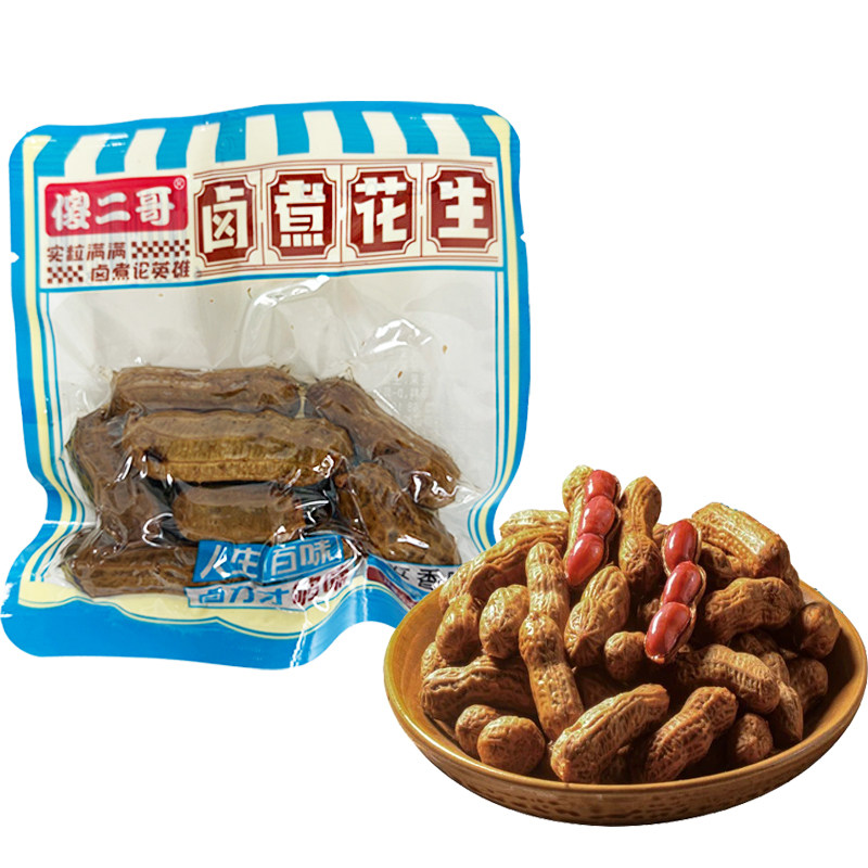 傻二哥卤汁水煮带壳花生